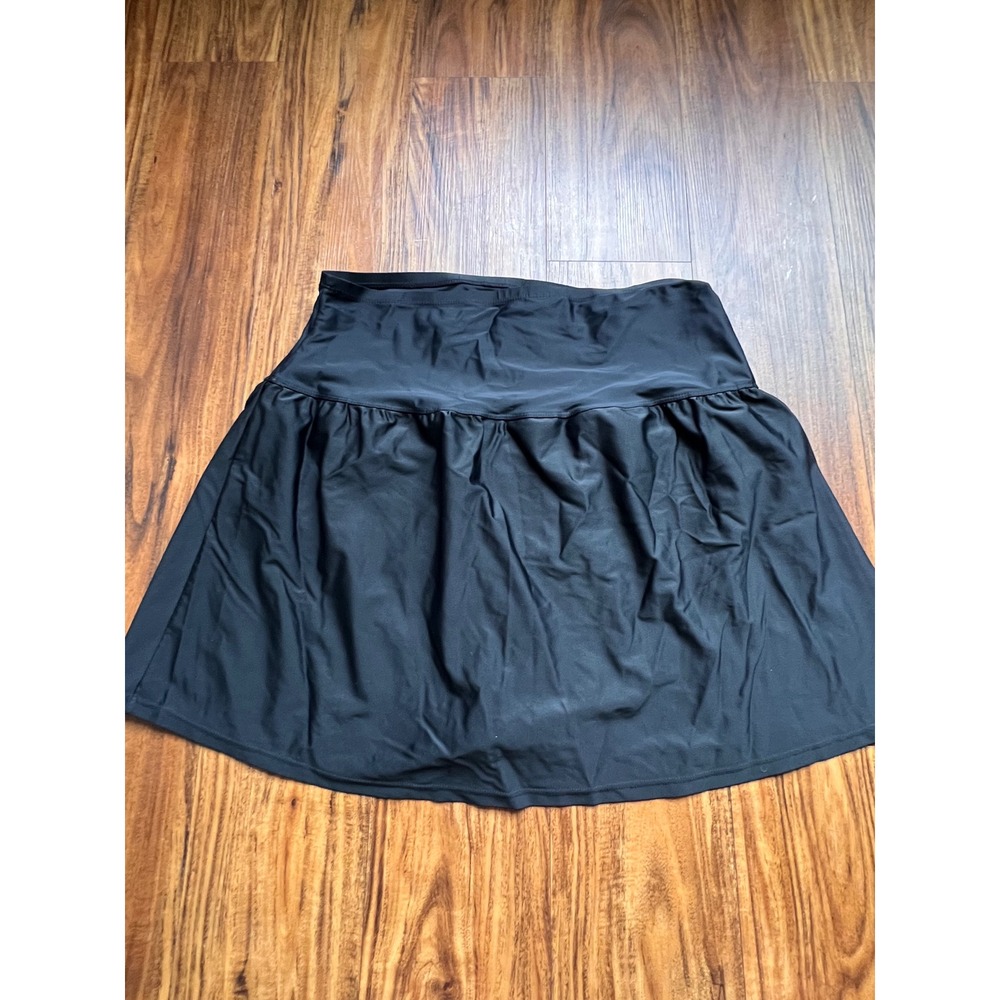 Unbranded Swim Skirt Womens 2XL Black Like New Skort Bottom Plus Size Beachwear